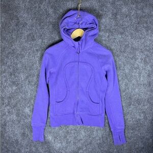 Lululemon Women’s Scuba Hoodie Power Purple Full Zip Jacket Classic Sz 6